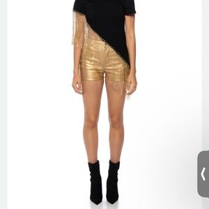 AKIRA RHINESTONE EMBELLISHED ASYMMETRICAL SWEATSHIRT